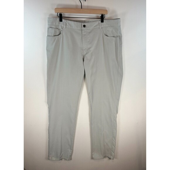 Peter Millar Other - Peter Millar Mens Pants Gray Chino Straight Crown Performance Golf Size 42x32